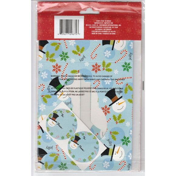 Snowman Cardboard Cookie Boxes Gift Box 6x6 inch 2 Christmas Holiday Party - Picture 2 of 2
